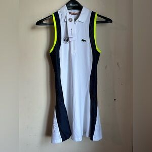 Lacoste Official Rolland Garros tennis dress size FR 34 or XS